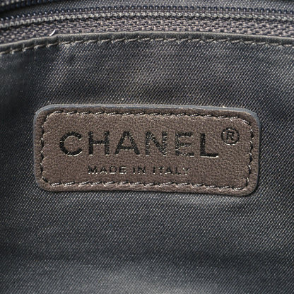Chanel Vinyl Quilted Jumbo Melrose Degrade Flap Black 6 of 12