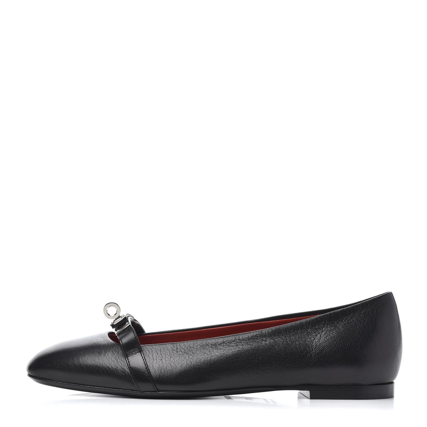 Goatskin Bilbao Ballerina Flats 36.5 Black