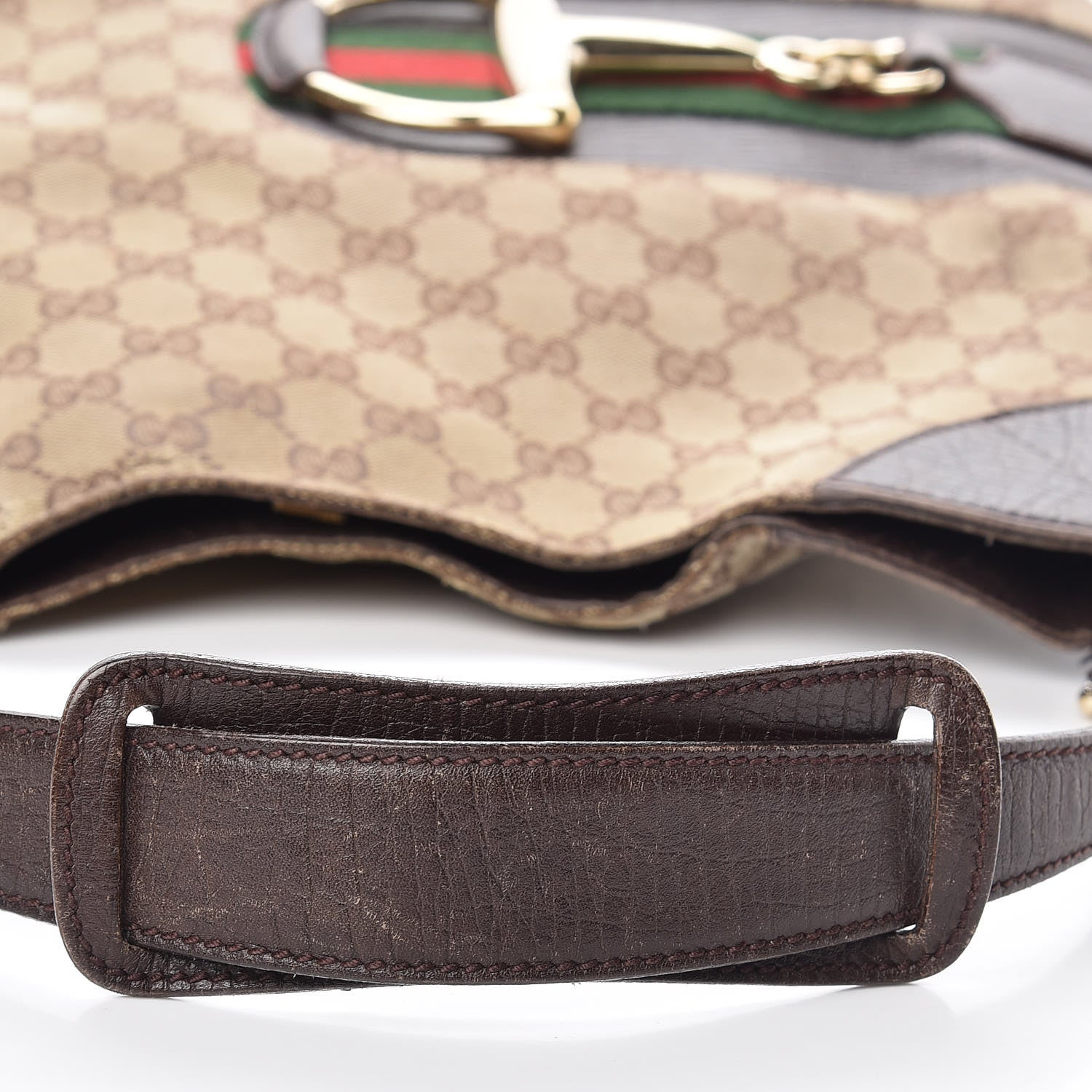 Gucci Monogram Hasler Hobo Dark Brown 9 of 24