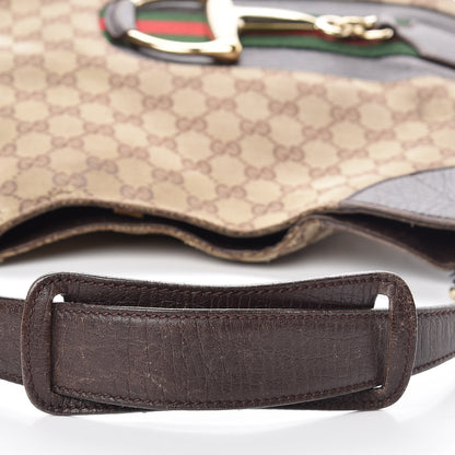 Gucci Monogram Hasler Hobo Dark Brown 9 of 24
