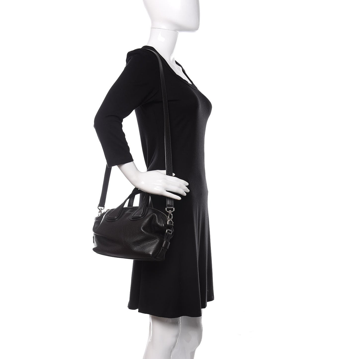 Waxed Calfskin Micro Nightingale Black