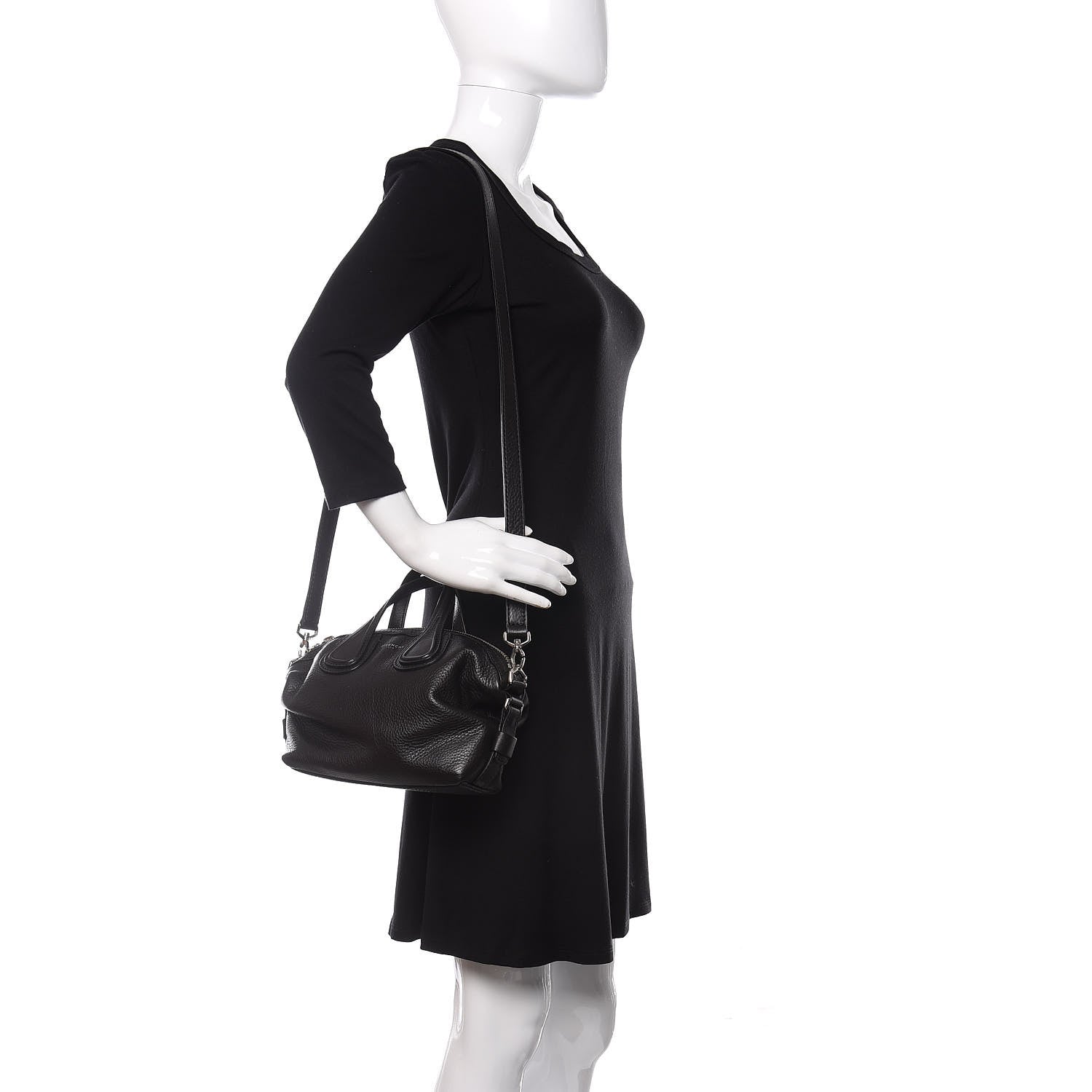 Givenchy Waxed Calfskin Micro Nightingale Black 2 of 10