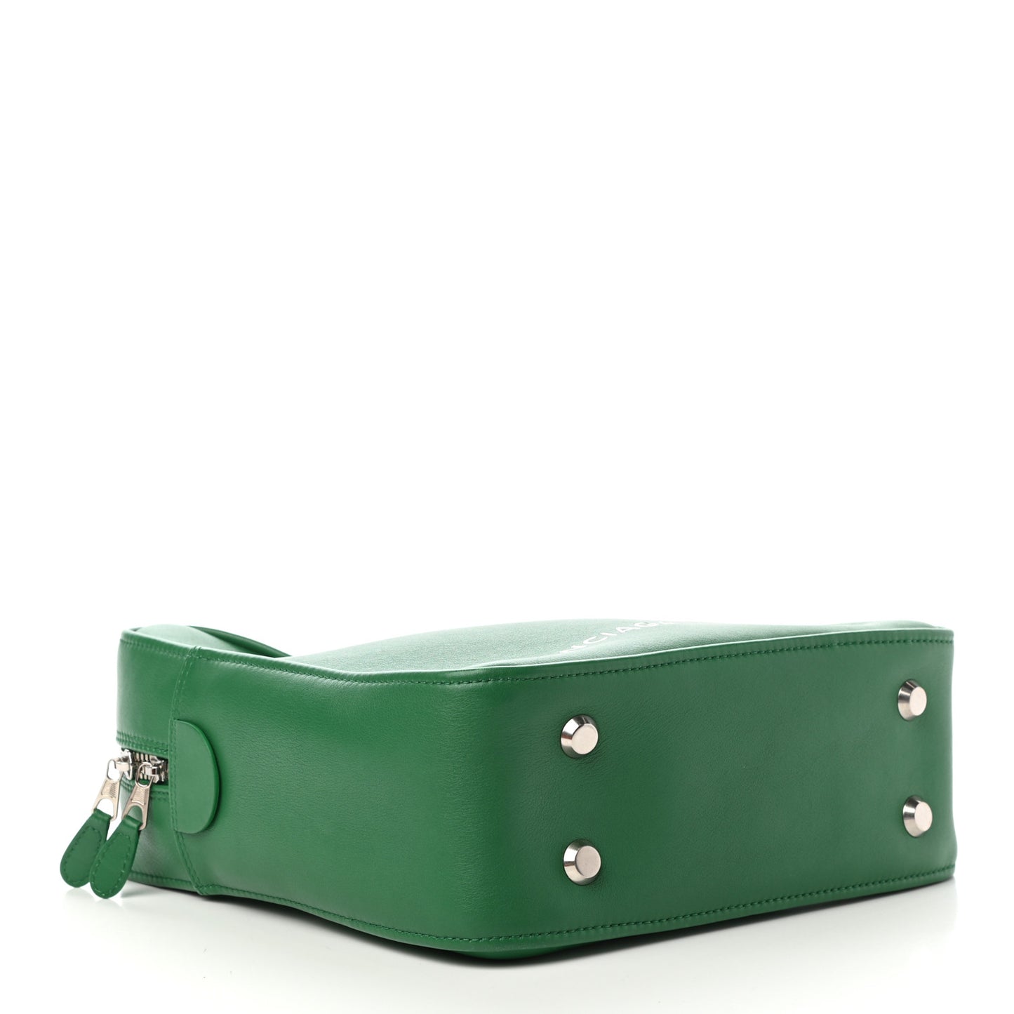 Shiny Day Calfskin S Triangle Duffle Vert Irlandais