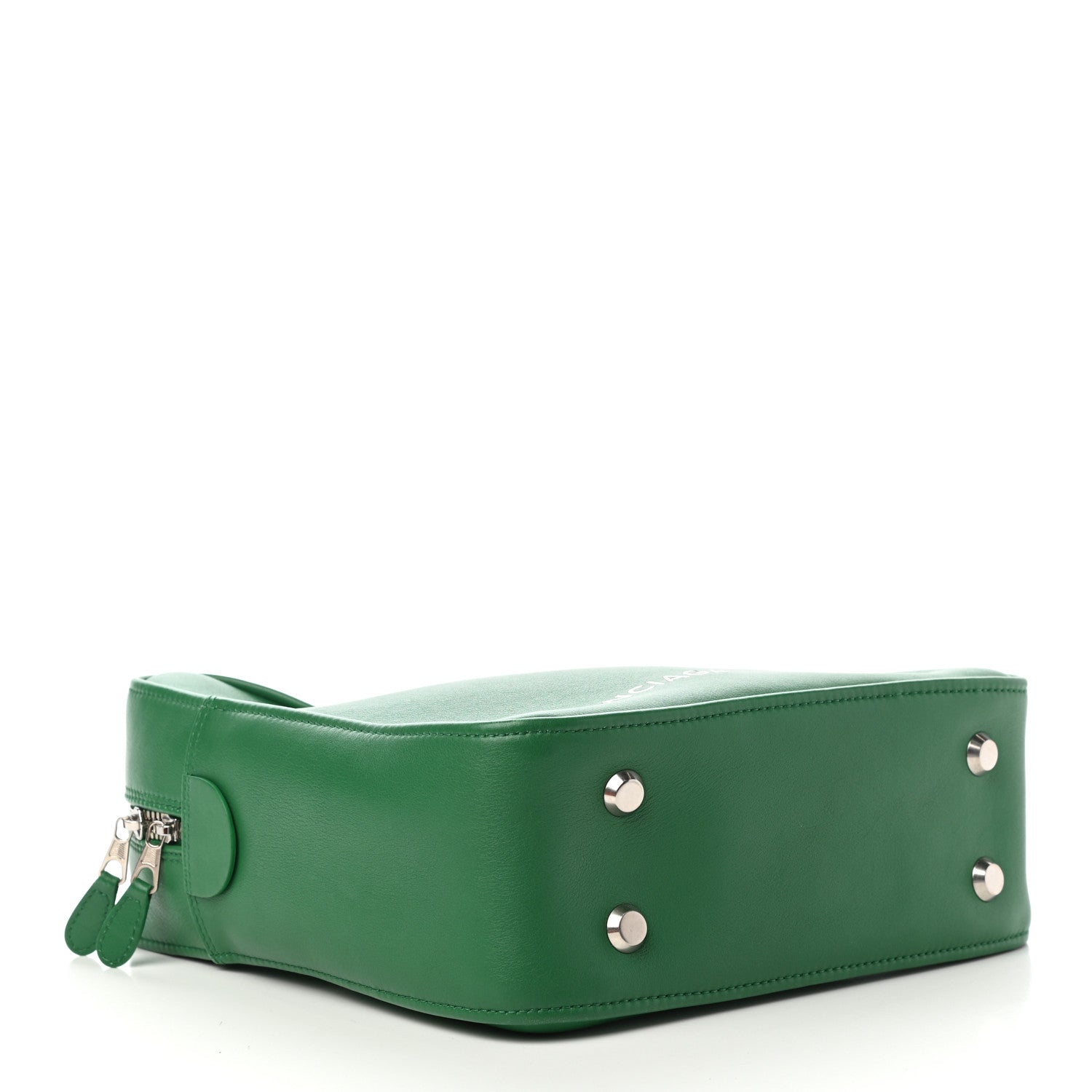 Balenciaga Shiny Day Calfskin S Triangle Duffle Vert Irlandais 4 of 8