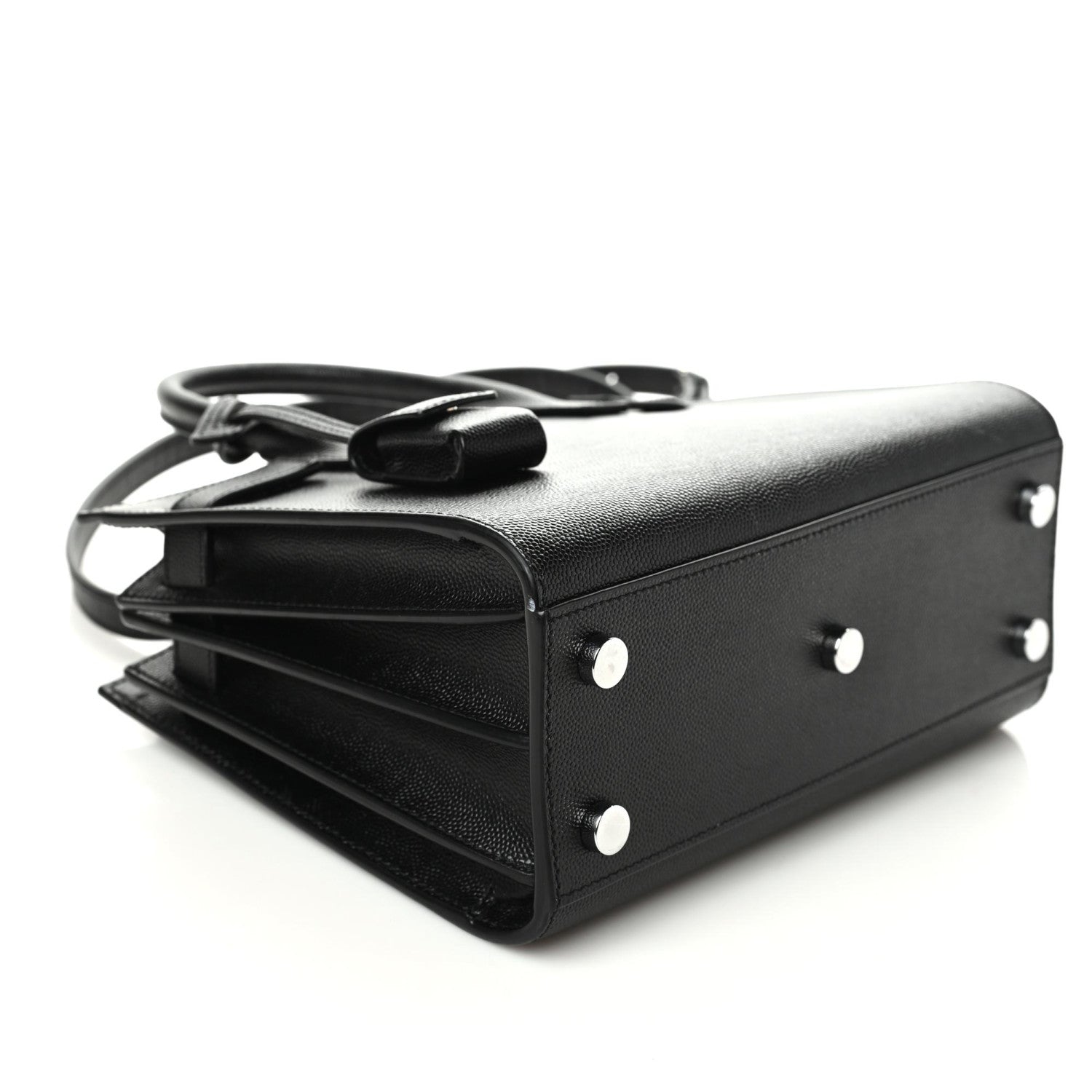 Saint Laurent Grained Calfskin Nano Sac De Jour Black 4 of 8