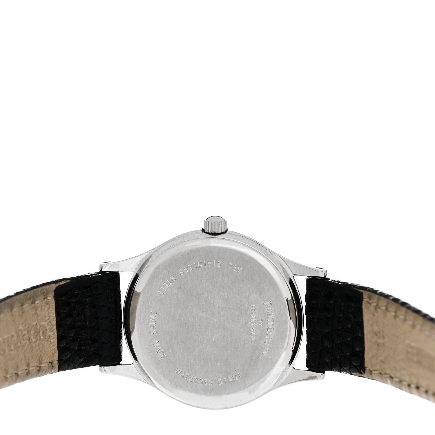 Tiffany Stainless Steel Lizard 24mm Portfolio Quartz Watch 4 of 5