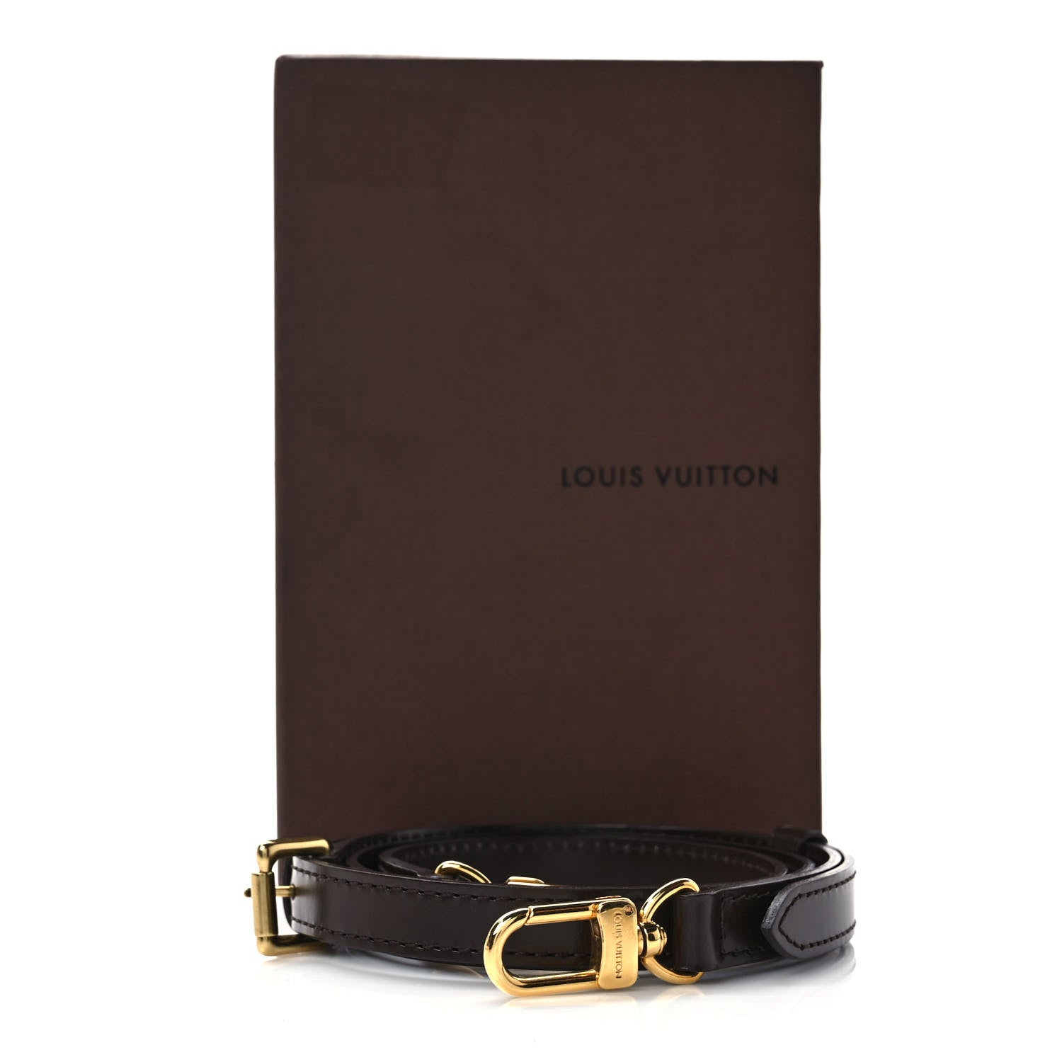 Louis Vuitton Calfskin 16mm Adjustable Shoulder Strap Brown 4 of 4