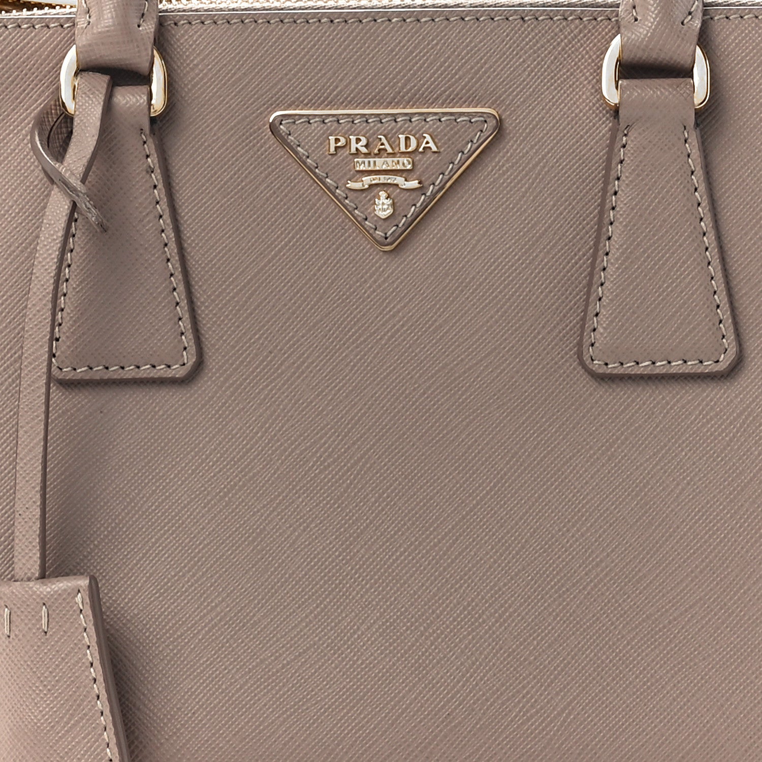 Prada Saffiano Small Galleria Double Zip Tote Argilla 9 of 12