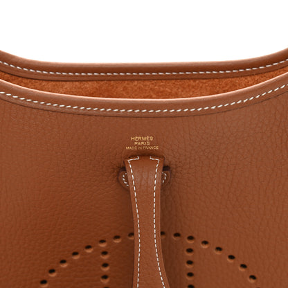 Hermes Taurillon Clemence Evelyne TPM Gold 5 of 10