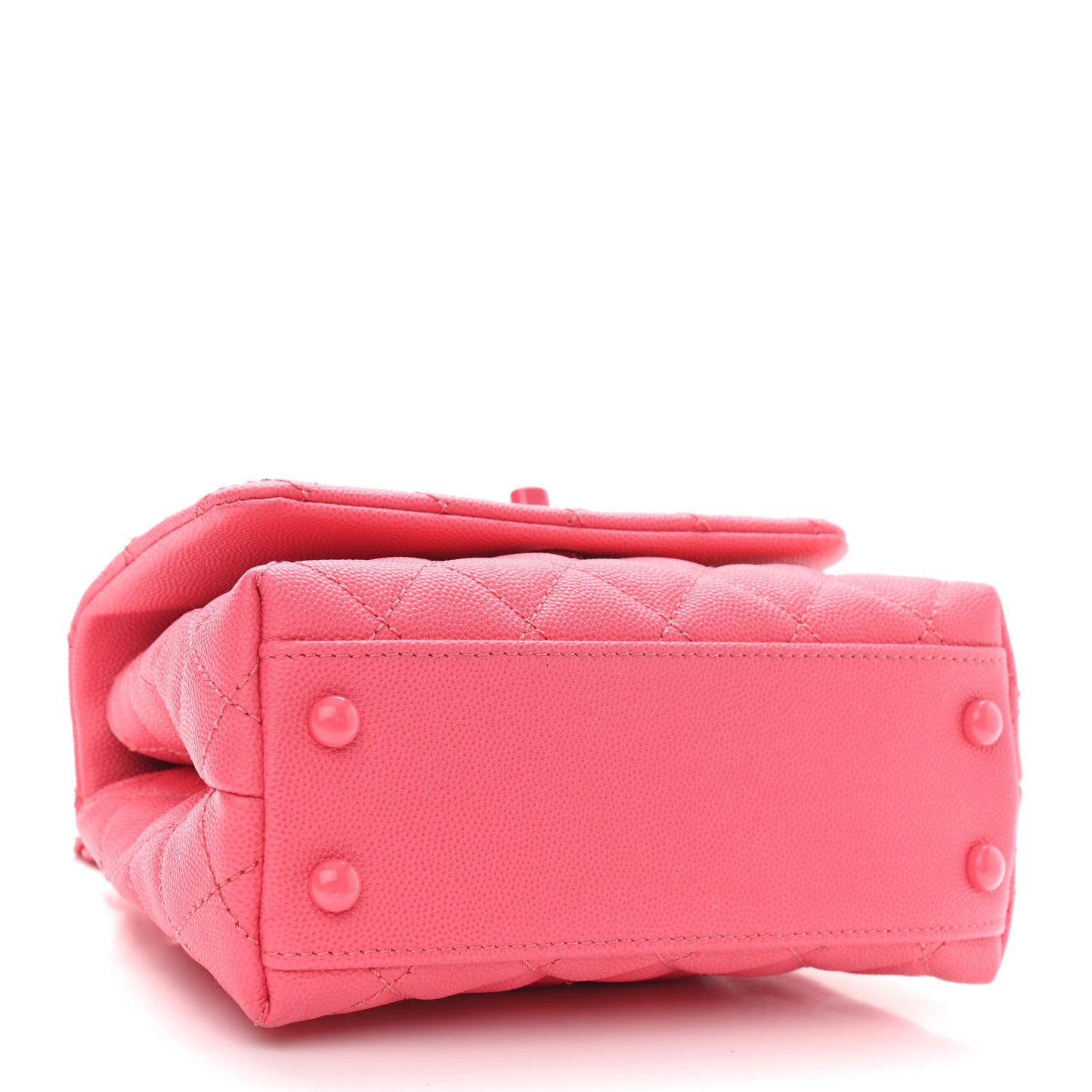 Caviar Quilted Incognito Extra Mini Coco Handle Flap Pink