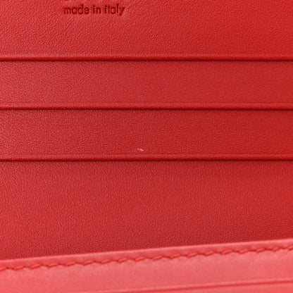 Gucci GG Supreme Monogram Cherry Embellished Card Case Wallet Hibiscus Red 9 of 9