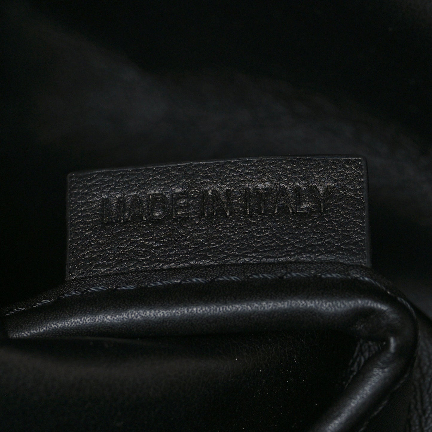 Nylon VLogo Drawstring Backpack Black