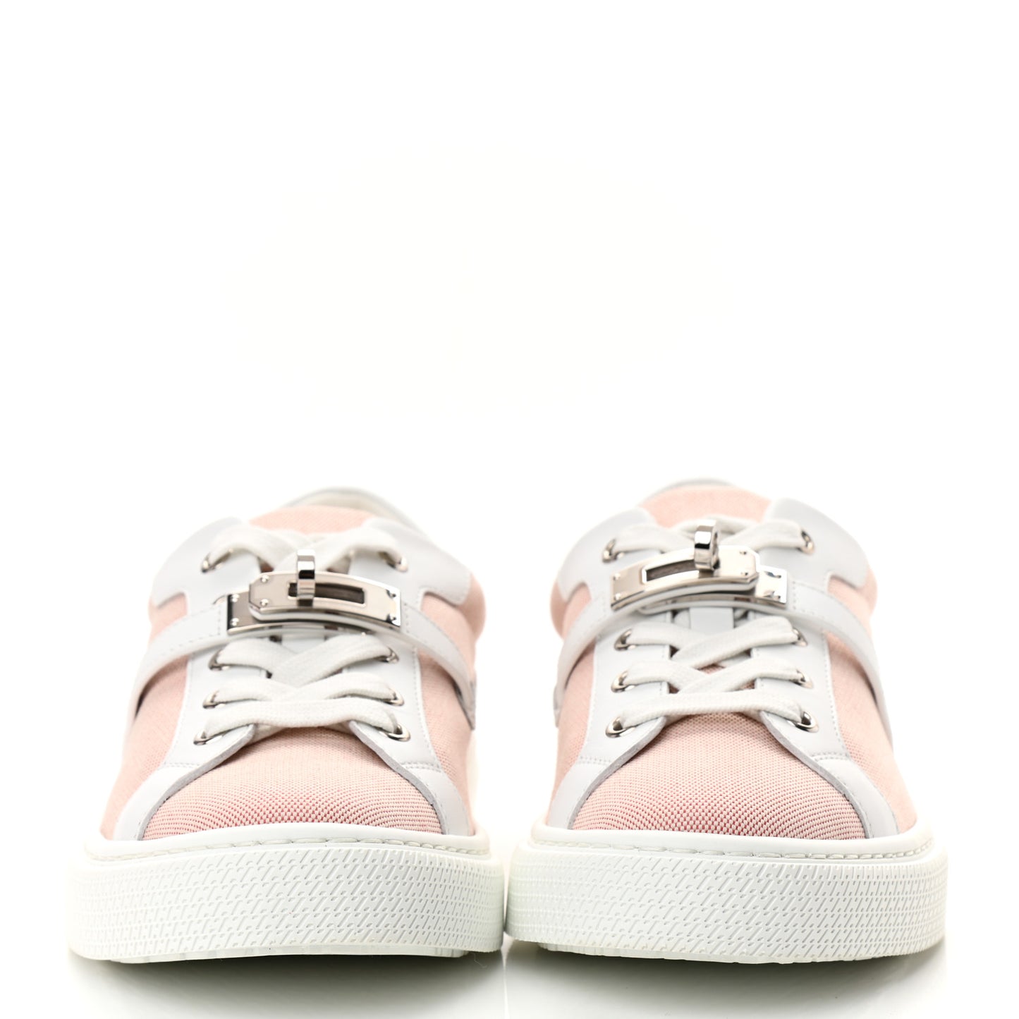 Calfskin Canvas Day Sneakers 36 Framboise White