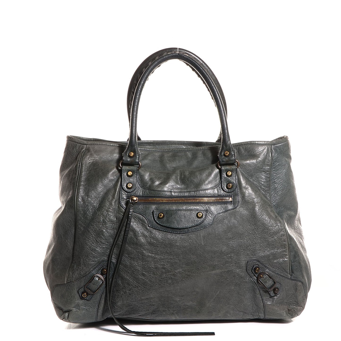 Agneau Classic Hardware Large Sunday Tote Anthracite