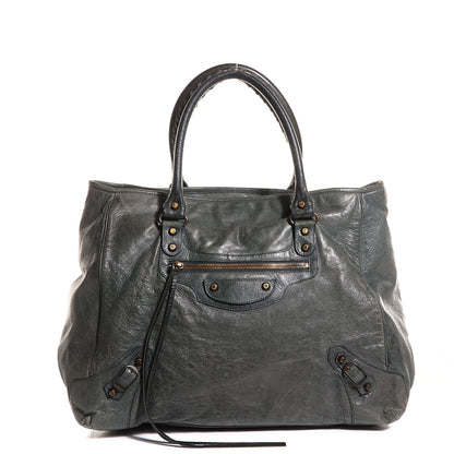 Balenciaga Agneau Classic Hardware Large Sunday Tote Anthracite 1 of 11