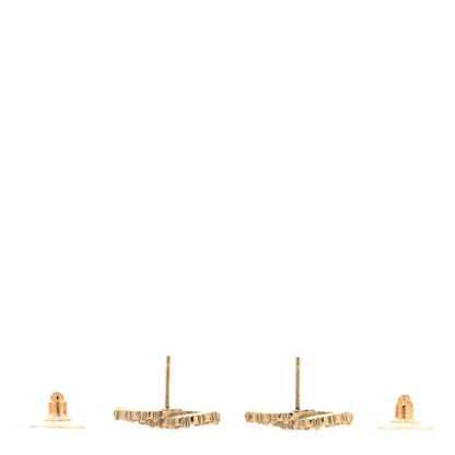 Chanel Crystal Over The Rainbow CC Earrings Gold Multicolor 3 of 6