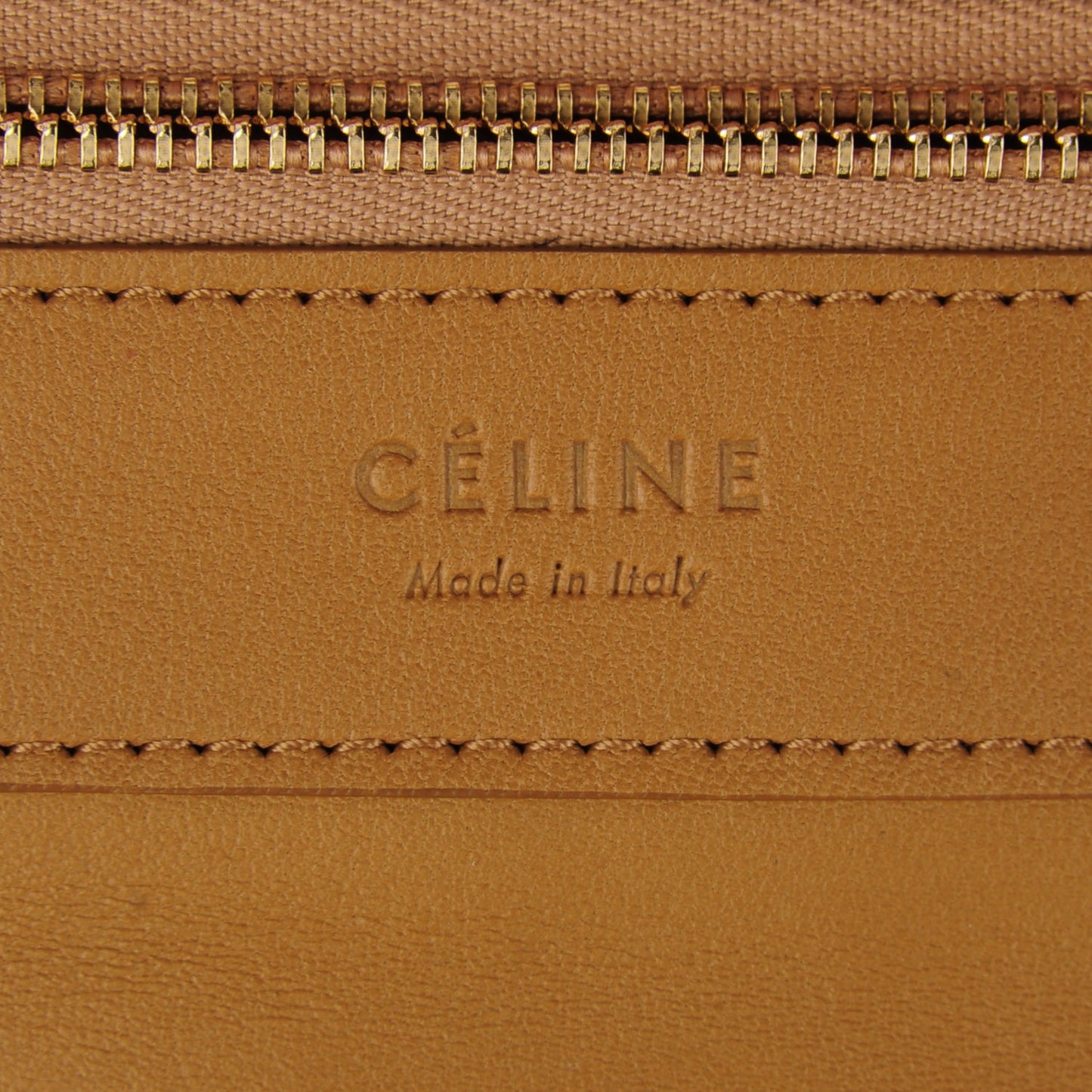 Lambskin Horizontal Bi-Color Cabas Red Camel