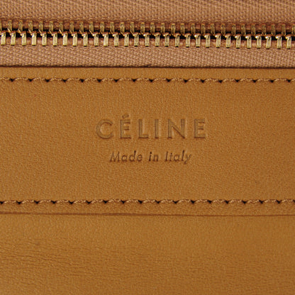 Celine Lambskin Horizontal Bi-Color Cabas Red Camel 7 of 8