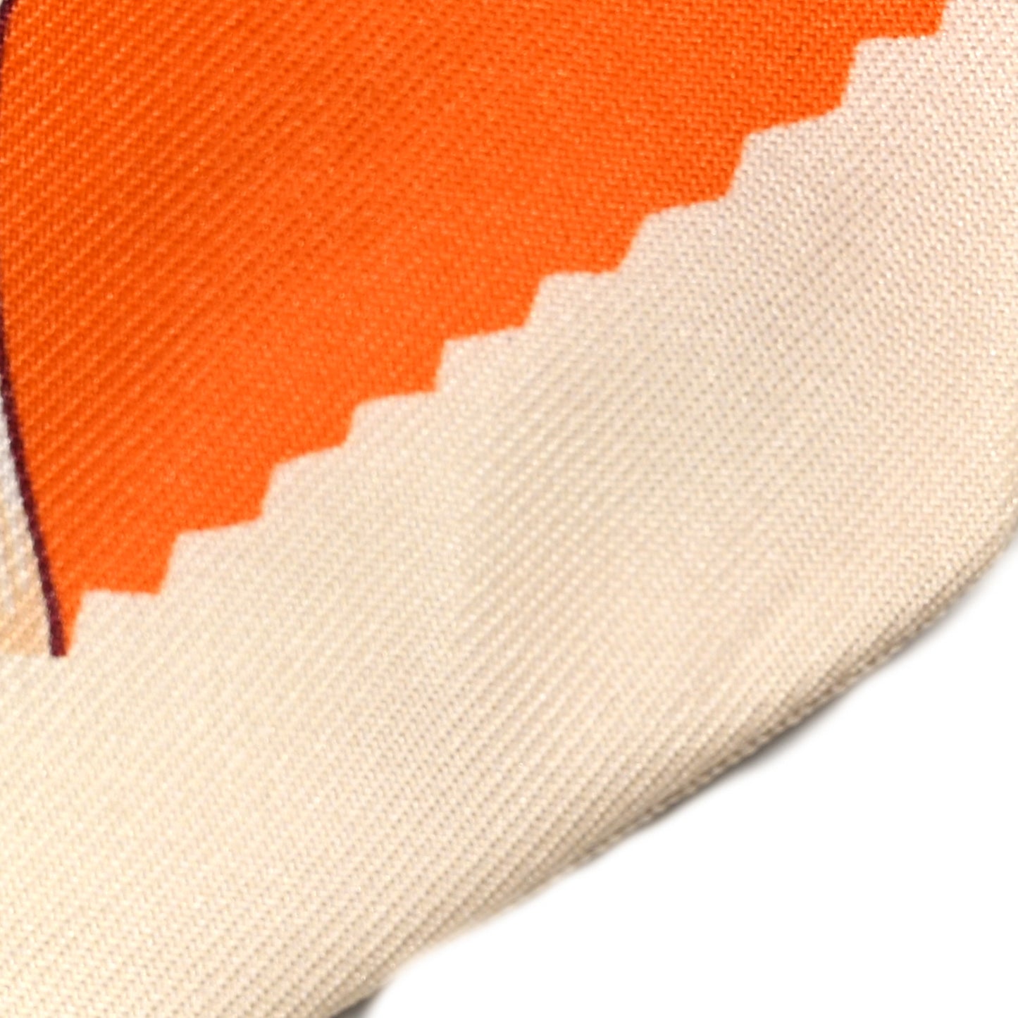 Silk Etriers Remix Twilly Orange Creme Beige