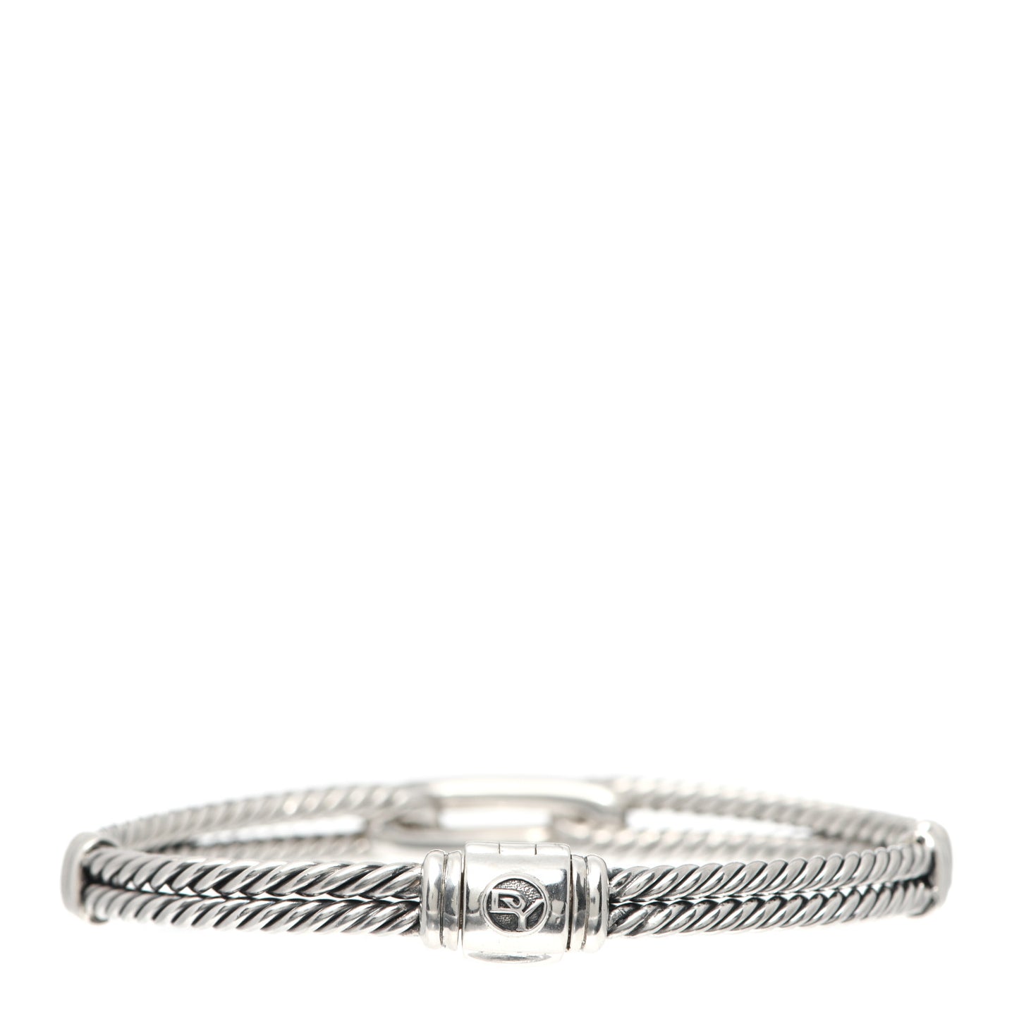 Sterling Silver Diamond 7mm Mini Loop Labyrinth Bracelet