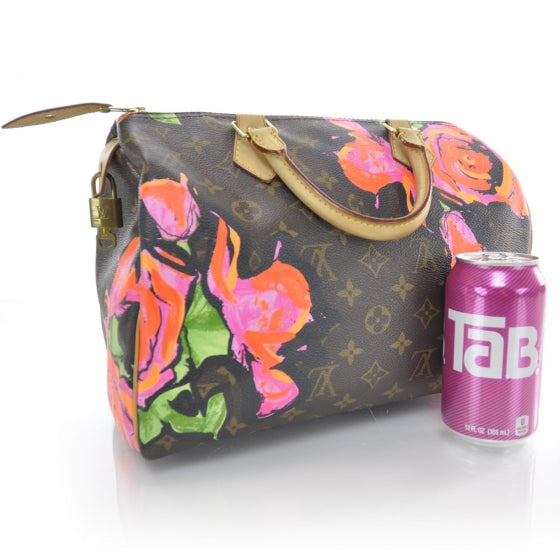 Louis Vuitton Monogram Roses Speedy 30 13 of 17