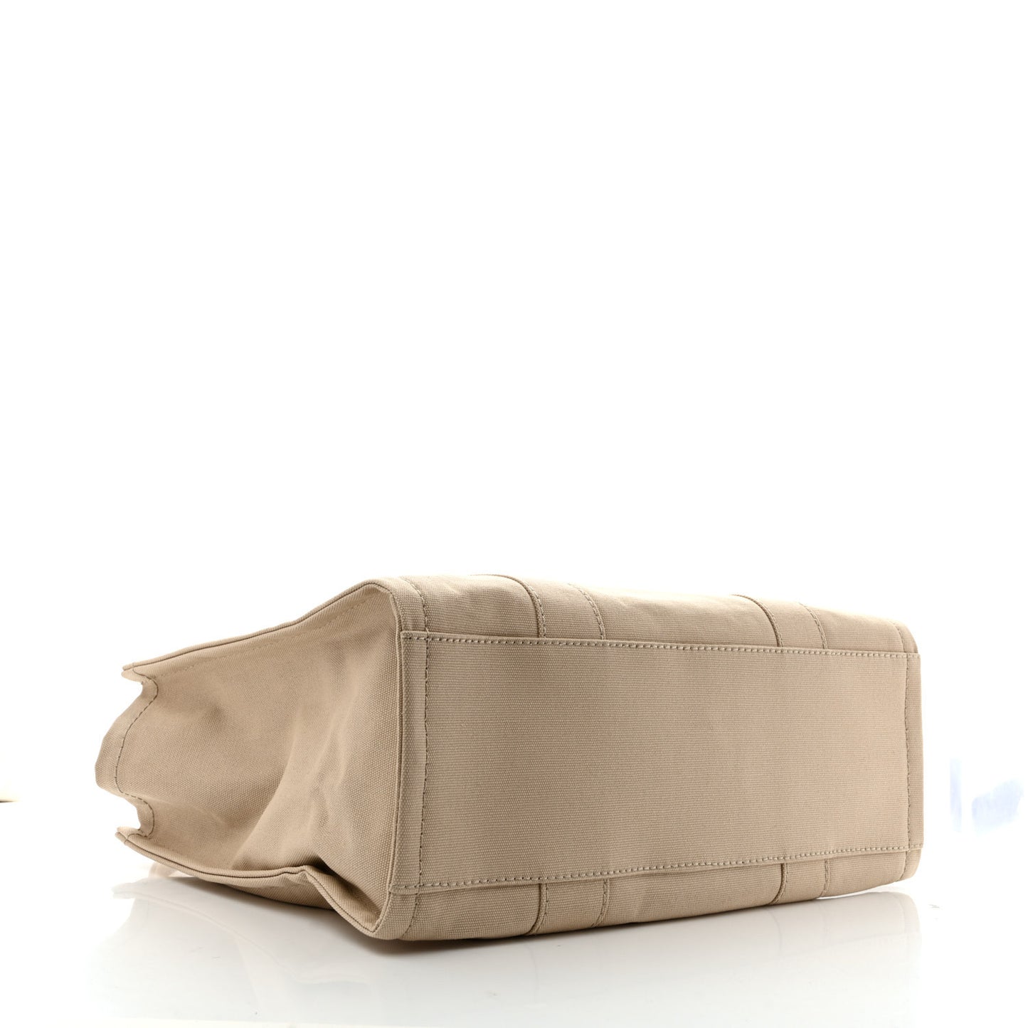 Cotton Canvas Large The Tote Bag Beige