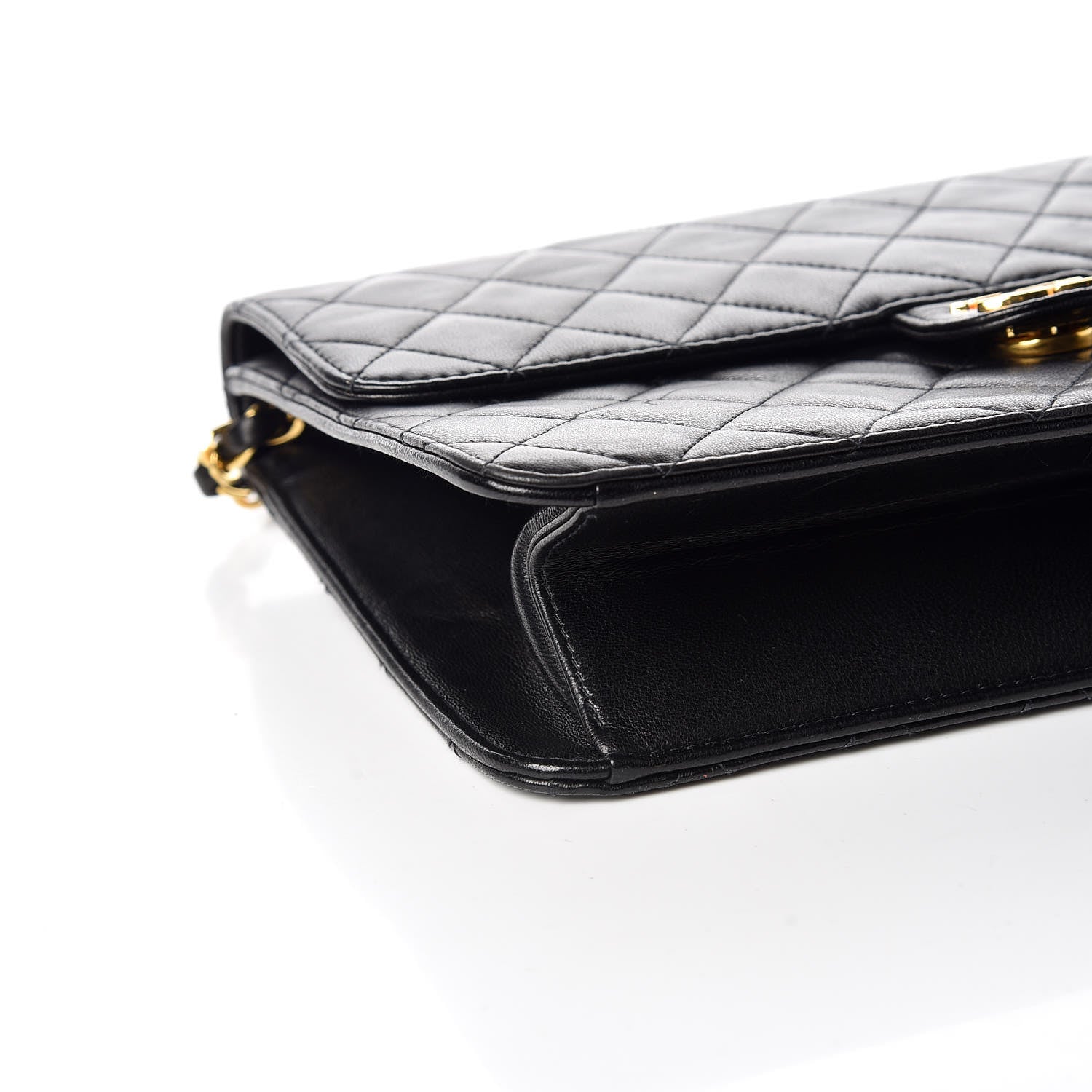 Chanel Lambskin Quilted Medium Single Flap Black 5 of 9