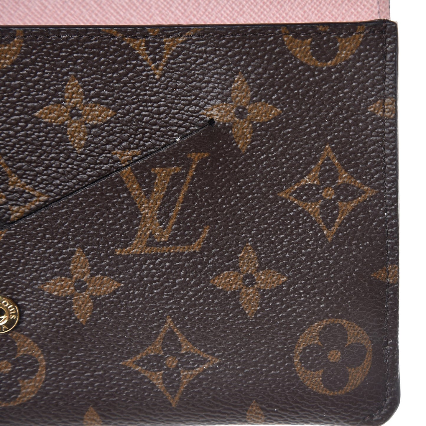 Monogram Jeanne Wallet Rose Ballerine