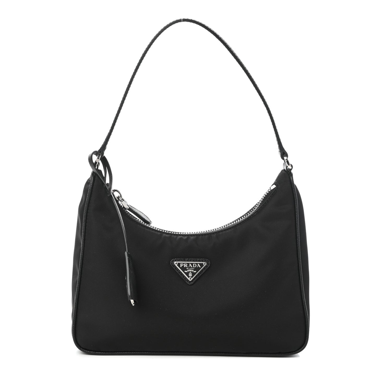 Tessuto Nylon Saffiano Mini Re-Edition 2005 Bag Black