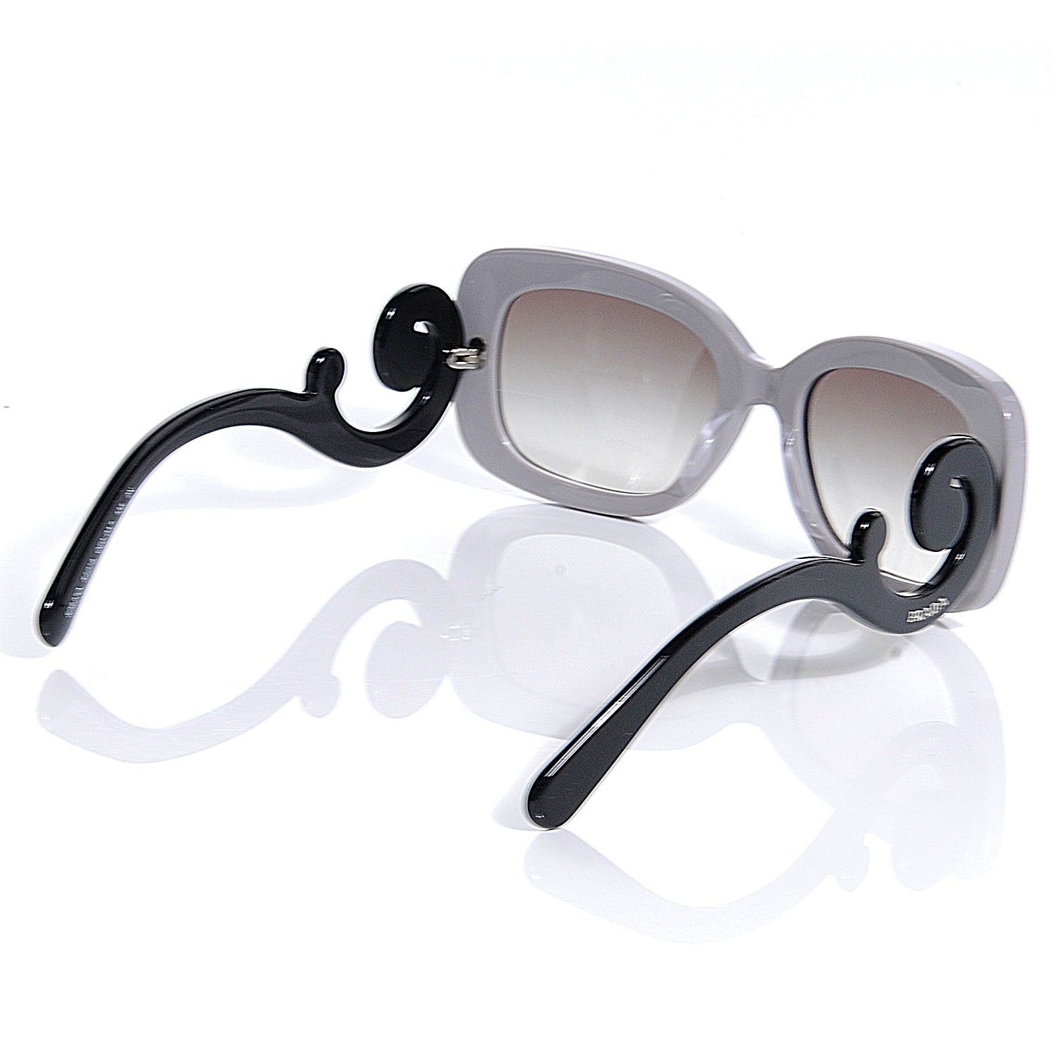 Prada SPR 27O Sunglasses Black Grey 3 of 6