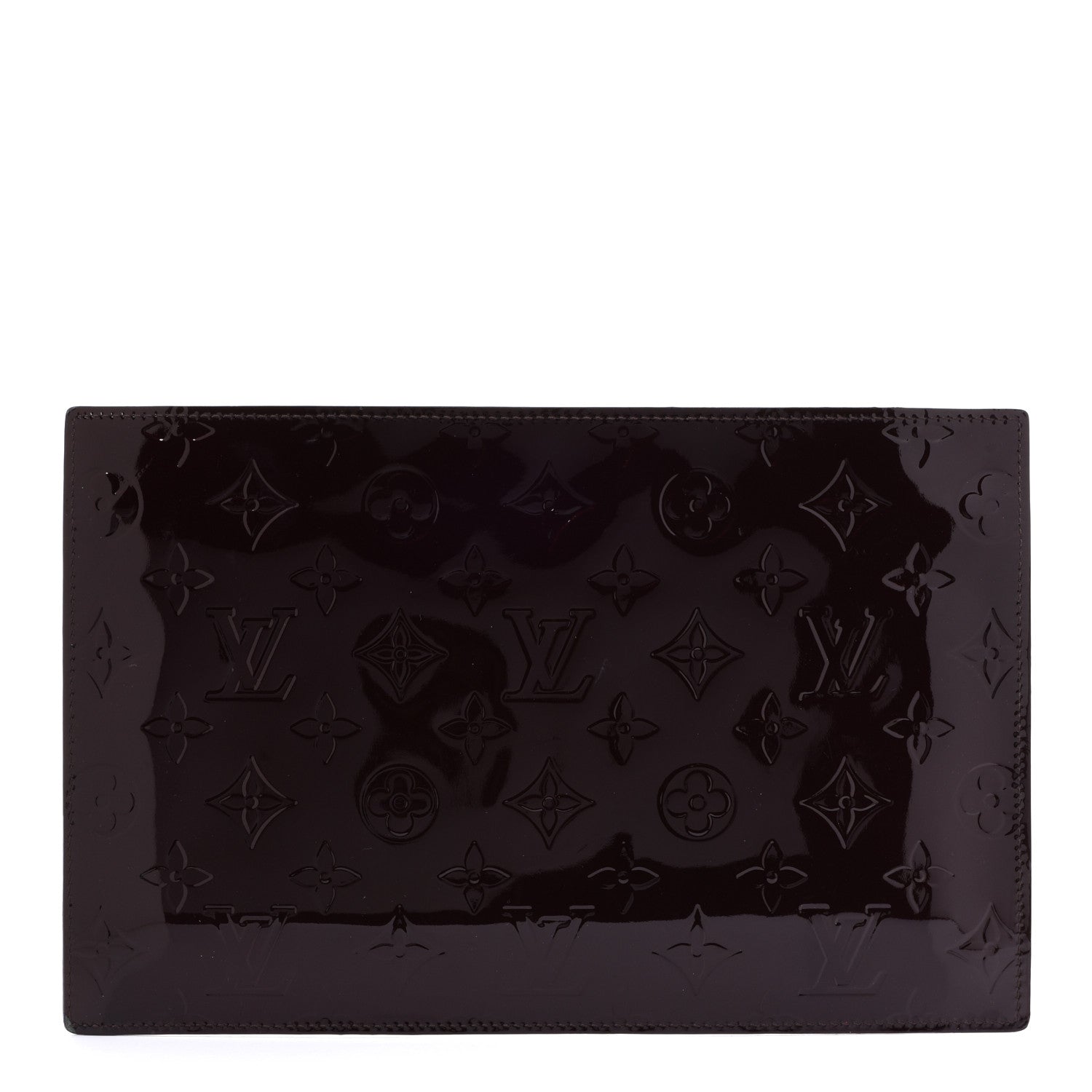 Louis Vuitton Vernis Pershing Square Clutch GM Rouge Fauviste 1 of 11