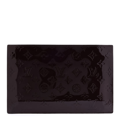 Louis Vuitton Vernis Pershing Square Clutch GM Rouge Fauviste 1 of 11