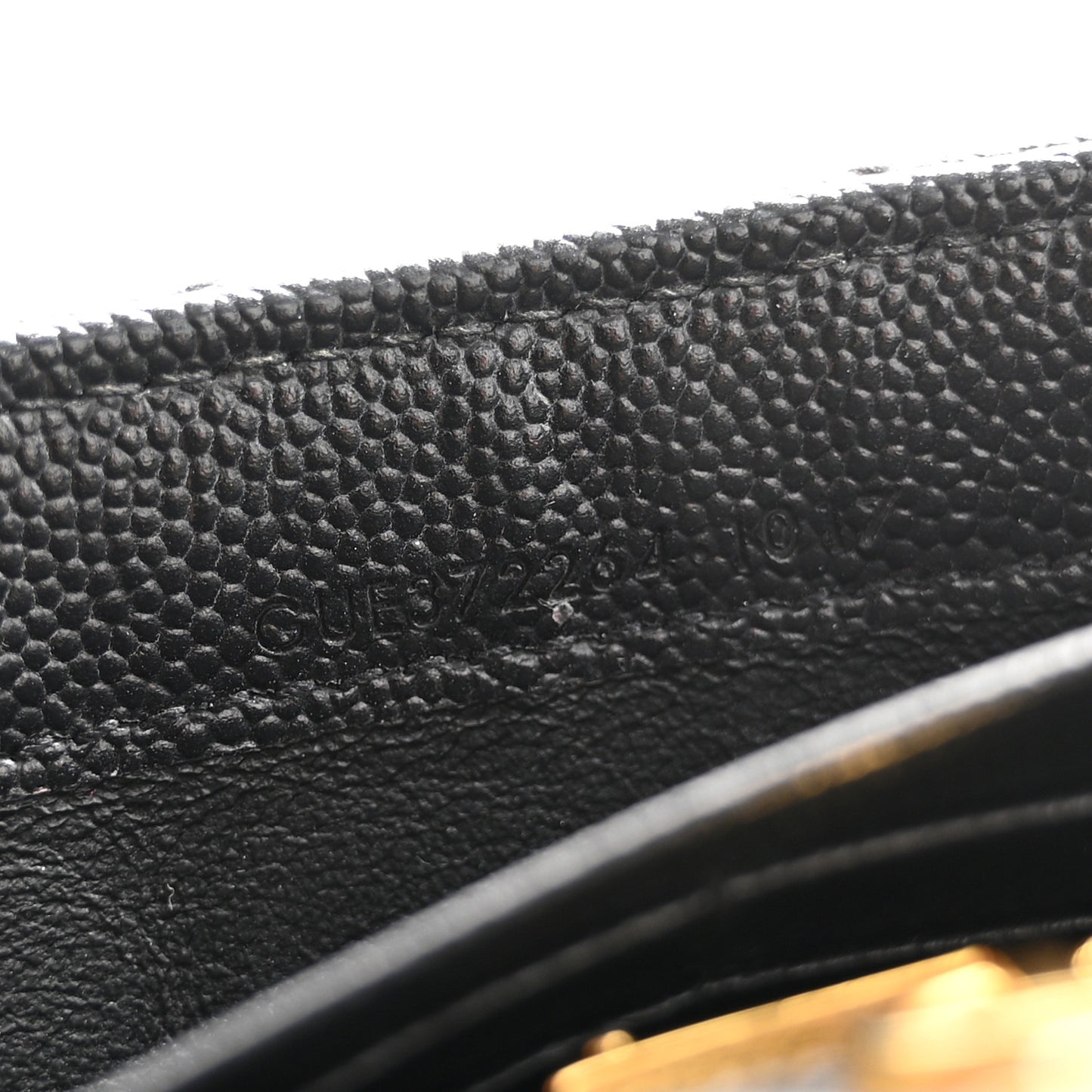 Grain De Poudre Matelasse Chevron Monogram Flap Wallet Black