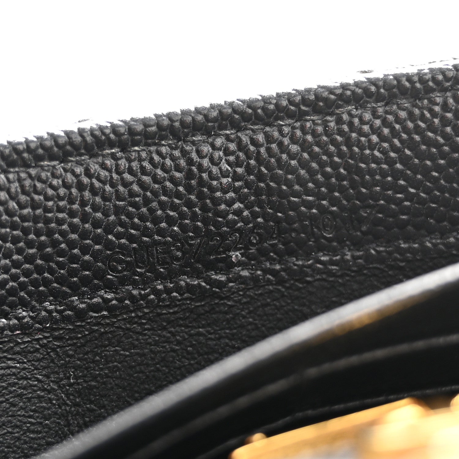 Saint Laurent Grain De Poudre Matelasse Chevron Monogram Flap Wallet Black 7 of 11