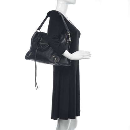 Balenciaga Chevre Silver Metallic Edge Hardware City Black 3 of 11