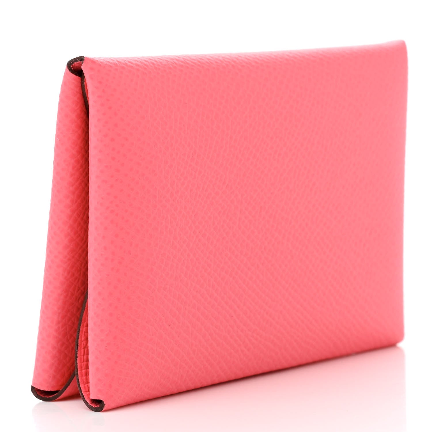 Hermes Epsom Calvi Duo Card Case Rose Azalee 3 of 8