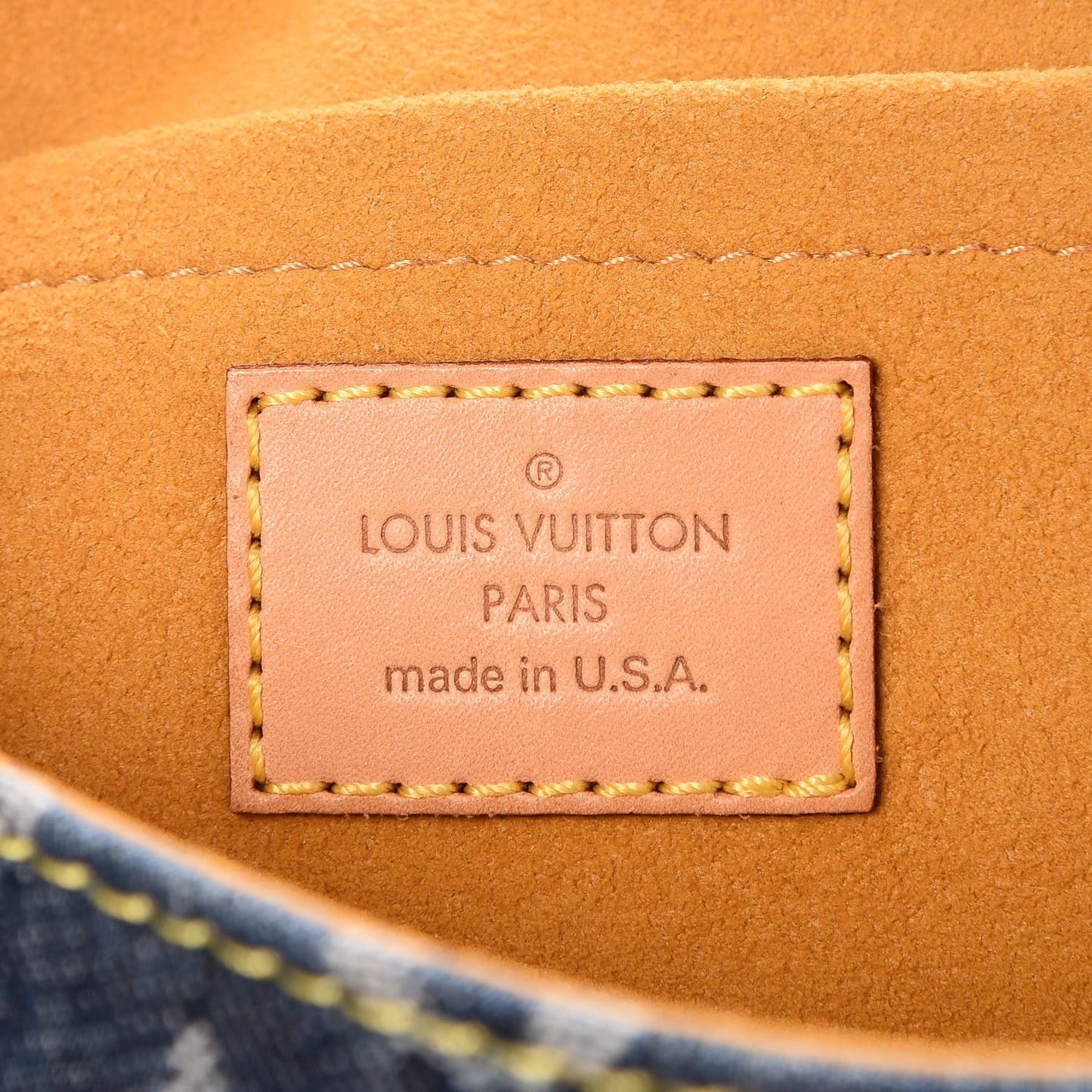 Monogram Denim Mini Pleaty Blue