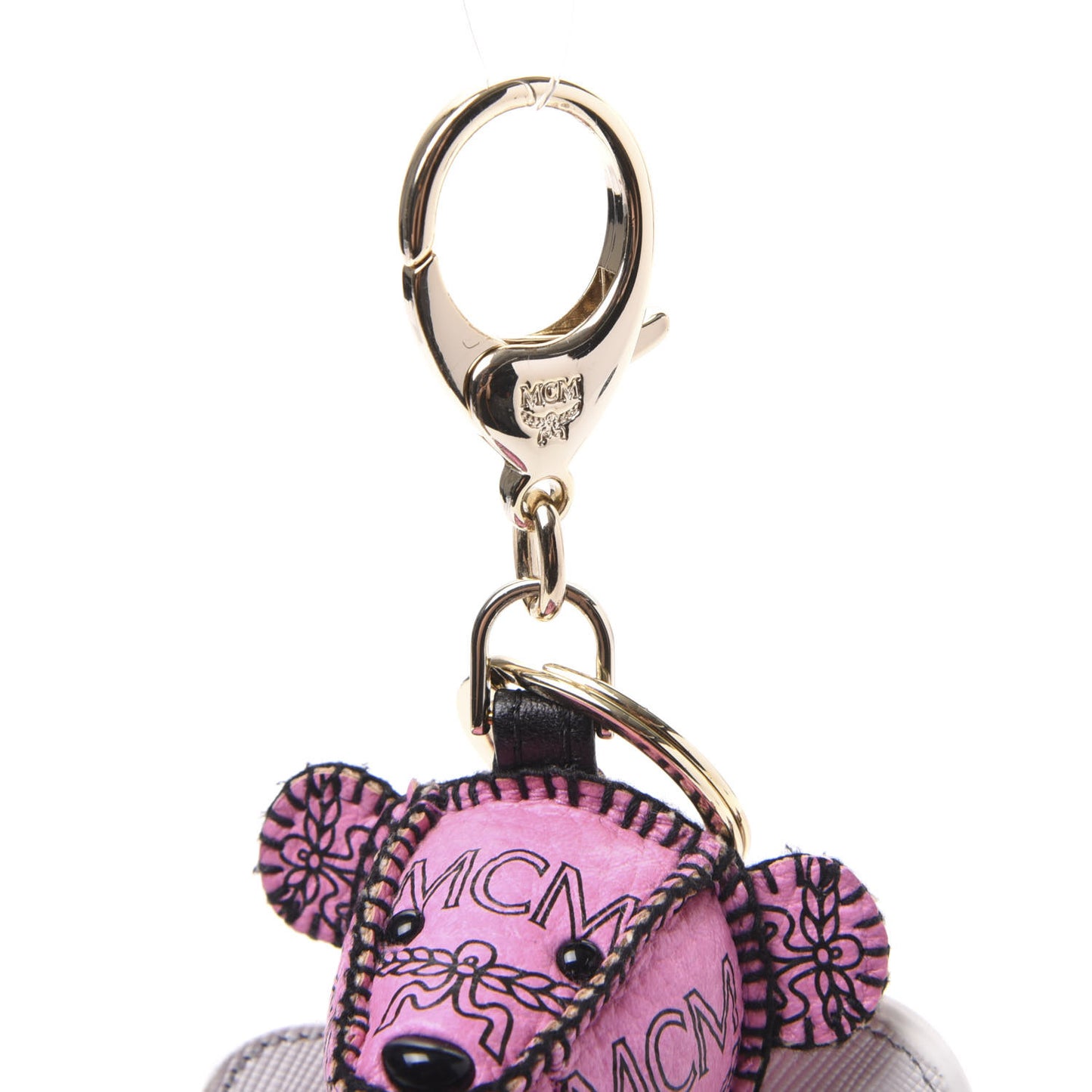 Visetos Angel Bear Key Ring Bag Charm Pink
