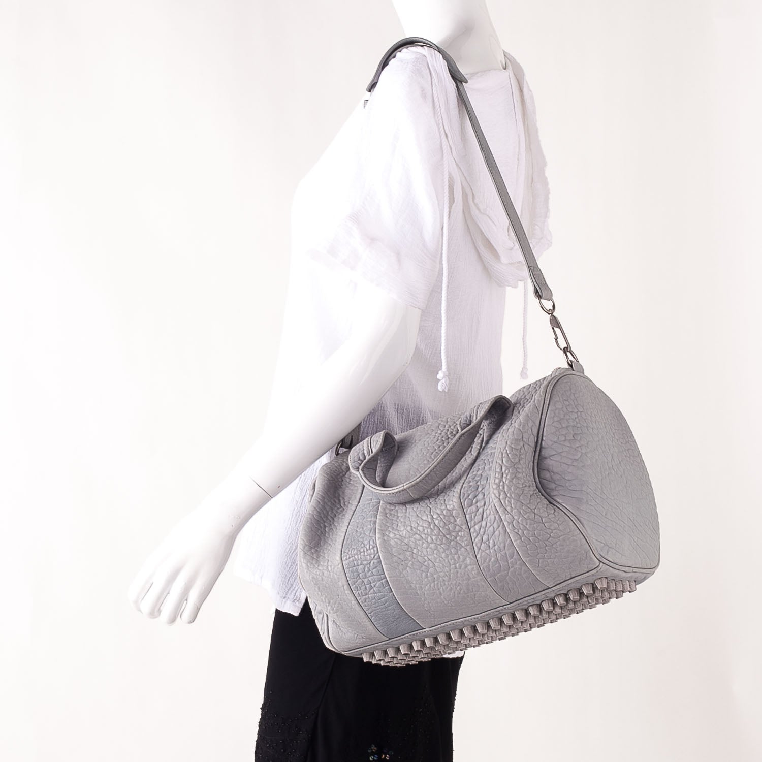 Alexander Wang Leather Rocco Grey 2 of 7