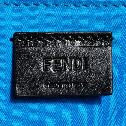 Fendi Vitello Flamingo Enamel Fendista Pouchette Crossbody Maldives 6 of 9