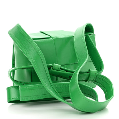 Bottega Veneta Crinkled Lambskin Maxi Intrecciato Extra Mini Cassette Crossbody Bag Parakeet 3 of 11