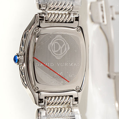 David Yurman Stainless Steel Diamond Bezel Mother of Pearl 25mm Thoroughbred Quartz Watch 3 of 8