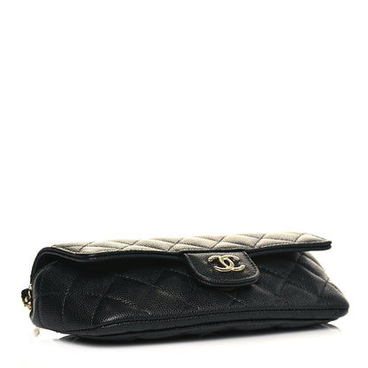 Chanel Caviar Quilted Glasses Case With Chain Black 4 of 14