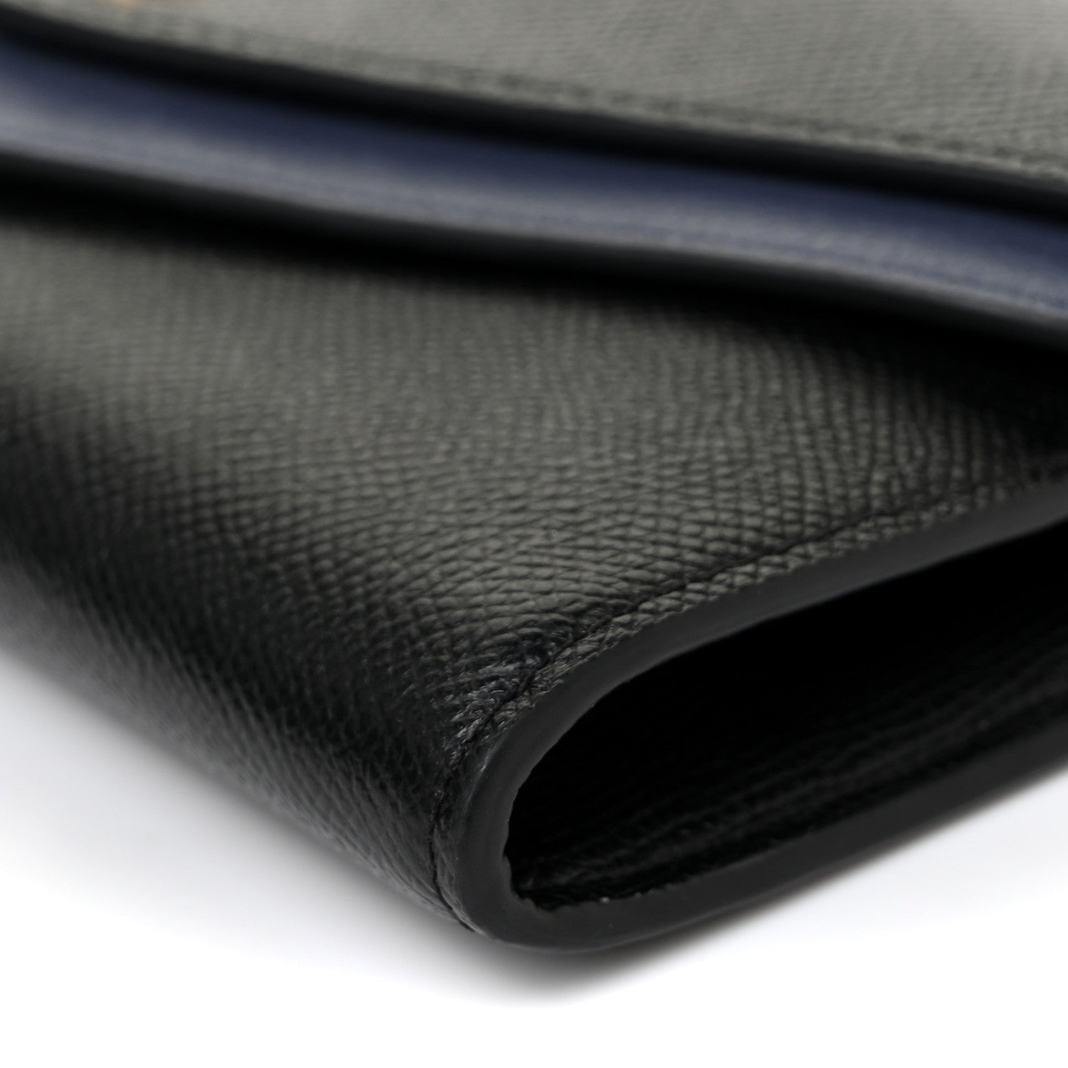 Mulberry Grained Calfskin Multiflap Chain Wallet Black 9 of 13