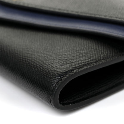 Mulberry Grained Calfskin Multiflap Chain Wallet Black 9 of 13