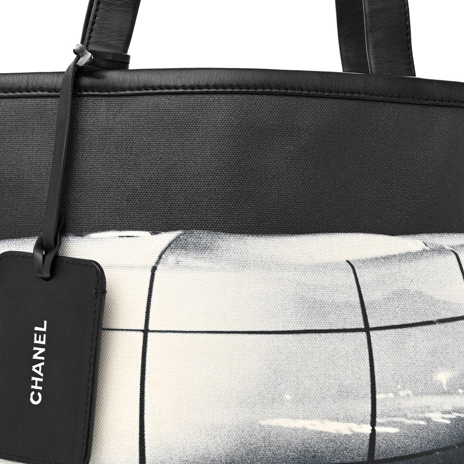 Chanel Canvas Karl Lagerfeld Mobile Art Tote Black 8 of 12
