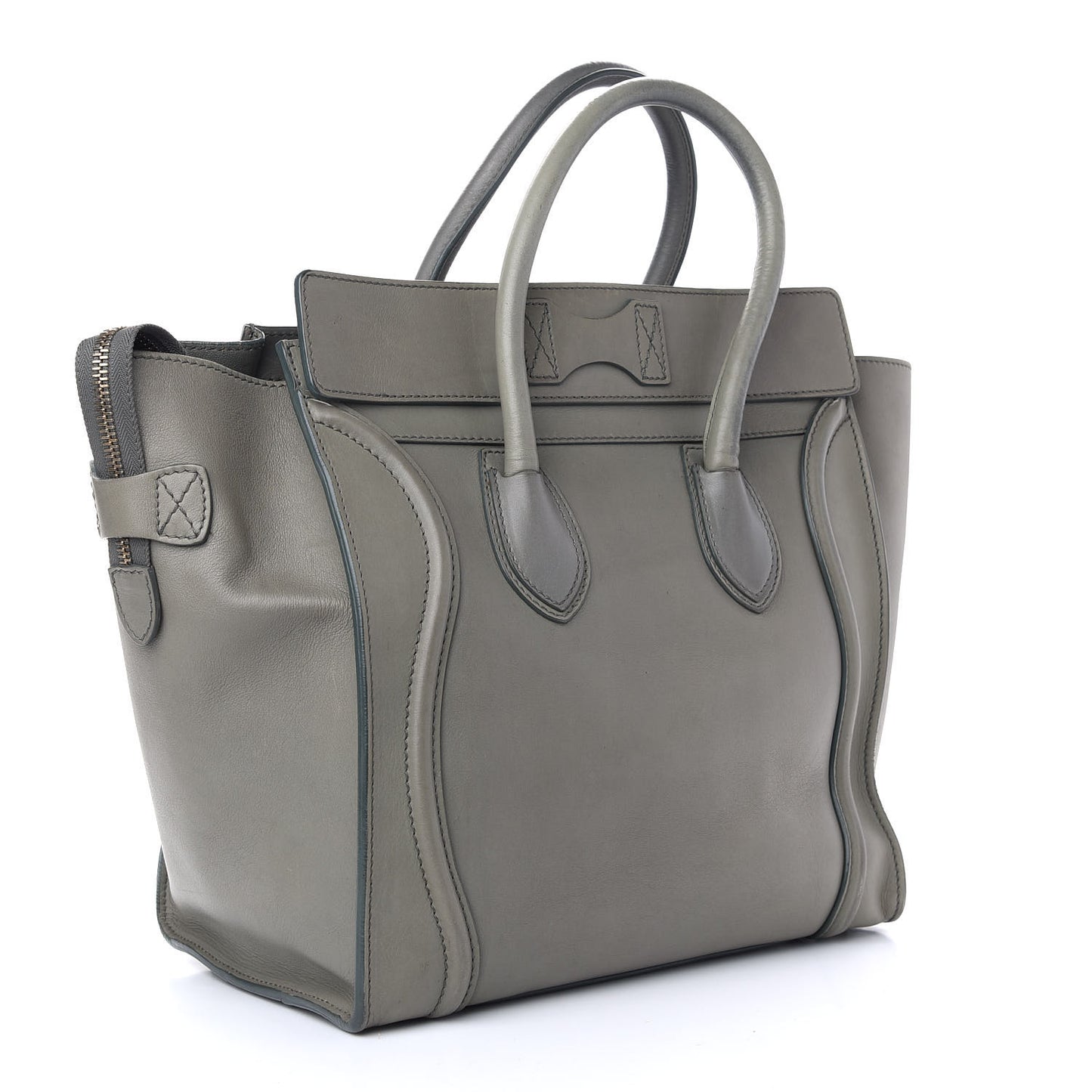 Smooth Calfskin Mini Luggage Grey