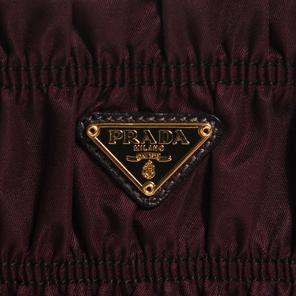Prada Tessuto Nylon Gaufre Wristlet Bordeaux 7 of 9