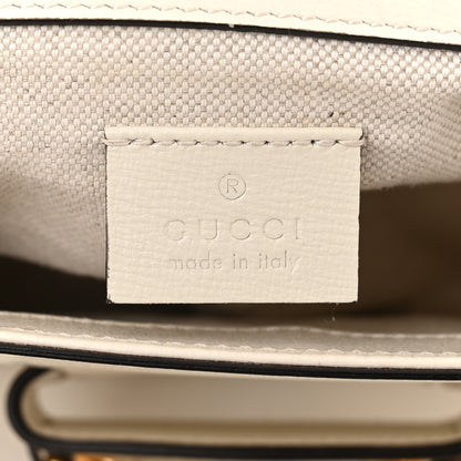 Gucci Azalea Calfskin Web Mini Horsebit 1955 Shoulder Bag Mystic White 6 of 11