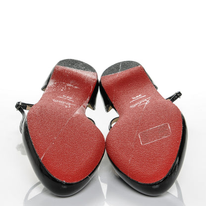 Christian Louboutin Patent Balcross Flats 38.5 Black 5 of 9